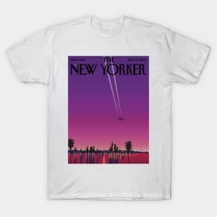 Hiroshi Nagai - The plane in the purple sky T-Shirt